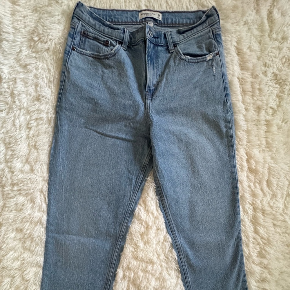 Abercrombie & Fitch Light Blue Straight Leg Jeans